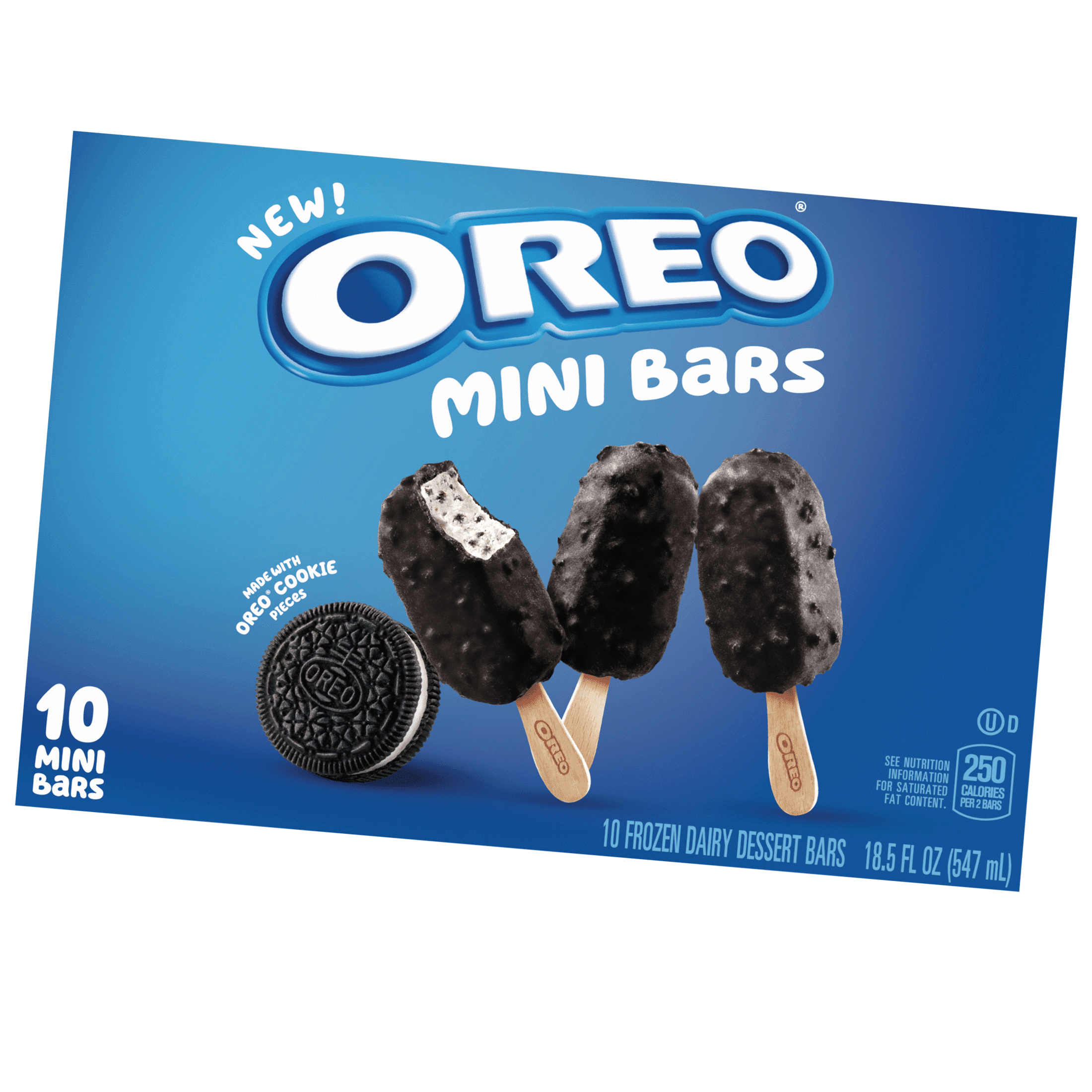 OREO Frozen Dairy Mini Dessert Bars, 10 Count
