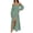 Green, variant on Women's Boho Off Shoulder Dress Spring Summer Side Split Flowy A Line Long Maxi Dresses L