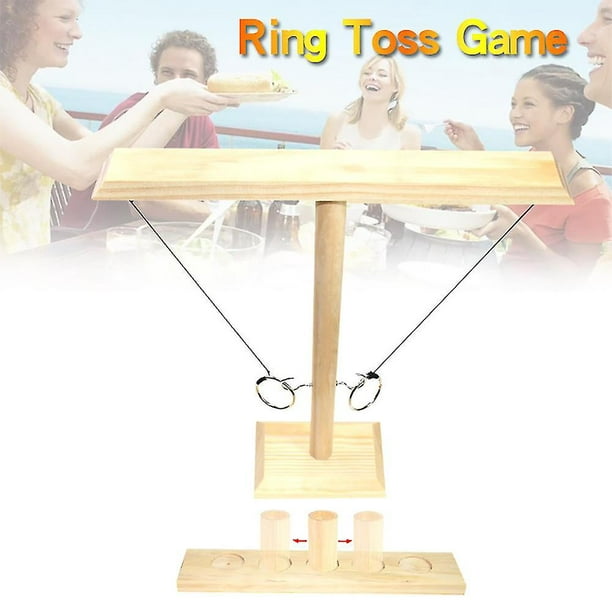 Hook And Rings Toss Battle Game Adults Drinking Games Table Top