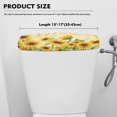 thumbnail image 5 of ZIATUBLE Sunflower Music Toilet Tank Top Cover Elastic Toilet Mat Protective Cover Pack of 2 Machine Washable Toilet Tank Lid Covers for Bathroom Standard Toilet Tank Cover Bathroom Decor, 5 of 5