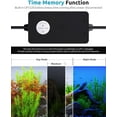 thumbnail image 4 of SEAOURA LED Aquarium Light - 7-Row Full Spectrum, 8 Colors & 20 Brightness, Custom Timer for Plant Growth，Day/Night Cycle, Adjustable Mount (24-30in, 24W, IP68), 4 of 9