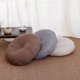 thumbnail image 2 of Xiao Hua Cojín Redondo de Lino Verde -1 Pieza, 17.72 X 17.72 X 5.91 Pulgadas, Almohada circular Ergonómica para Meditación, Suave y Cómoda, Adecuada para yoga y Decoración Minimalista de Piso, 2 of 4