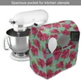 thumbnail image 2 of Hawaiian Stand Mixer Cover, Botanical Garden Pattern with Pink Hibiscus Blossoms Aloha Nature, Kitchen Appliance Organizer Bag Cover with Pockets, 5 Quarts, Magenta Seafoam, by Ambesonne, 2 of 4