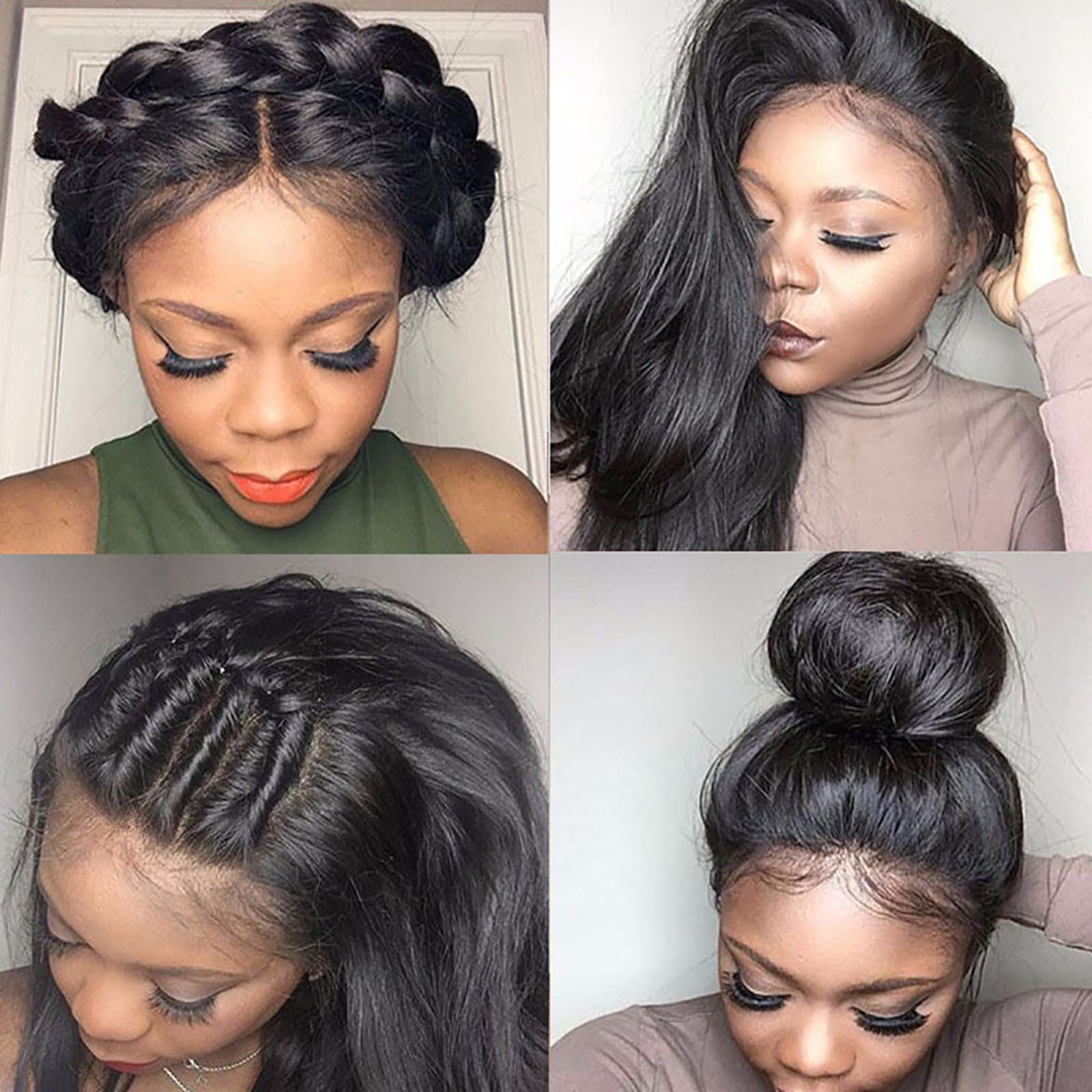 Zenghuiiii Lace Front Wig Transparent Frontal Glueless Human Hair With Baby Pre Plucked Hairline Density Brazilian Wigs For Black Women Lace Front Wig Long