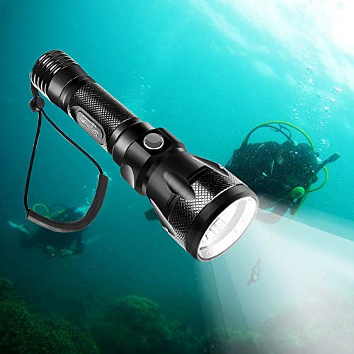 TurnRaise Scuba Diving Light, Diving Flashlight - 1200 Lumen XM-L2 
