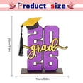 thumbnail image 3 of Class of 2026 Wooden Table Sign with Grad Cap Tassel, Graduation Decorations 2026, Graduation Gifts for Her, Graduation Ornaments for Desk Home Grad Party Decorations 1Pcs, 3 of 9