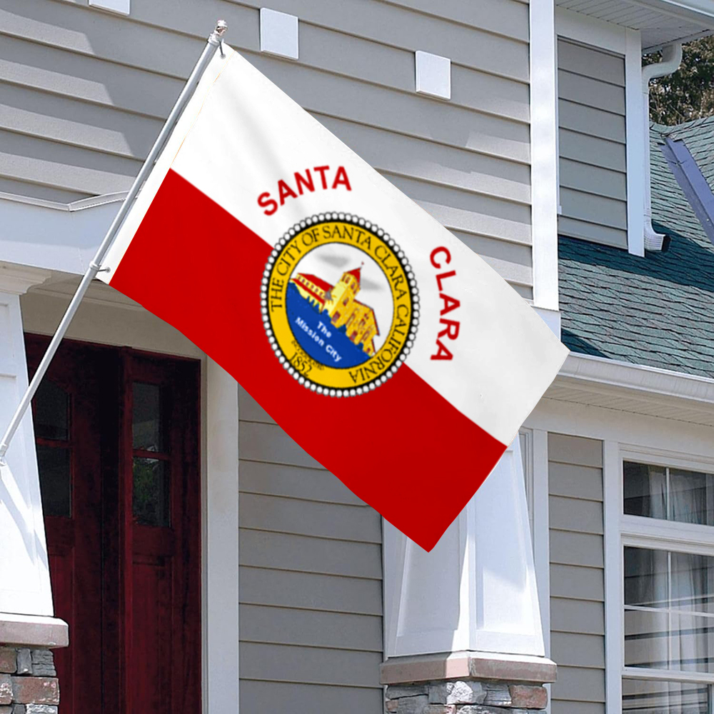 APFoo City of Santa Clara flag, California Banner Home Yard Garden ...