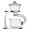 Clear, variant on Heat-resistant glass tea set, semi-automatic with infuser teapots, heat-resistant lazy kungfu tea set, glass teapot set with 6 cups, for loose tea office tea