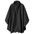 thumbnail image 3 of 2025 Wraps,Unisex Solid Color Hooded Zippered Poncho Shawl, 3 of 7