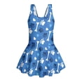 thumbnail image 6 of DISNIMO Dog Paw Bone Printed Girls Swimsuits One-Piece Kids Bathing Suit Swimwear Soft Breathable Swim Dress Sleeveless U Neck Swimsuit for Summer Beach Vacation, 6 of 8