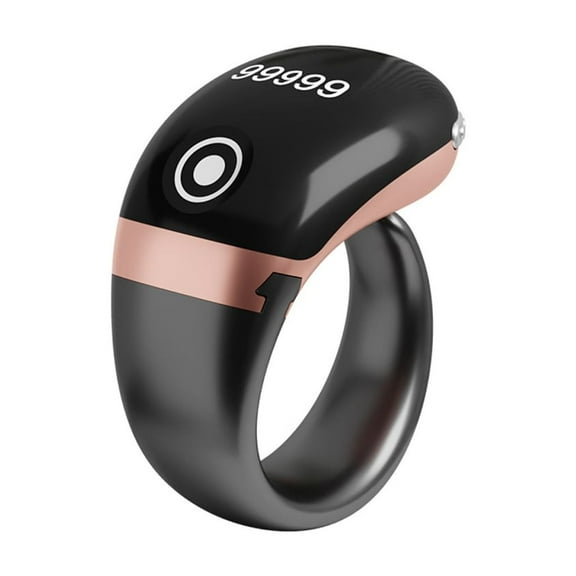 AOOOWER Waterproof Intelligent Electronic Finger Rings Counter Suitable For Accurate Step Tracking Daily Prayer Time Management