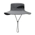 thumbnail image 2 of D GROEE Bucket Hat Wide Brim UV Sun Hat Boonie Hats Fishing Hiking Safari Outdoor Hats for Men and Women, 2 of 7