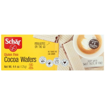 Schär Gluten-Free Cocoa Wafers, 4.4 oz