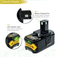 thumbnail image 5 of FSKE 6.2Ah Battery Replacement for Ryobi 18V ONE+ Plus P102 P103 P104 P105 P107 P108 P109 P122 Cordless Power Tools, 5 of 6