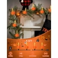 thumbnail image 2 of Guirnalda de luces para Halloween con forma de pallerina, diseño vintage, calabaza, 9.5 pies, 2 of 9