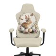 thumbnail image 3 of Whosucclay Bunny Rabbit Egg Print Gaming Chair Cover, Stretchable Elastic Computer Desk Chair Cover with Armrest Covers, 4Pcs Soft Non Fading Office Chairs Covers Slipcovers, 3 of 8