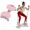 Pink, variant on Merach Waist Twist Machine Toned Abs Waist Twister Can Stand with Feet Apart Double Non-slip No Noise Use Exercise Equipment Abdominal Roller Workout