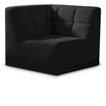 Meridian Furniture Relax Black Velvet Corner Chair