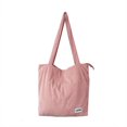 thumbnail image 1 of Leisure Large Capacity Shopping Bag Ladies Bags Canvas Tote Simple Shoulder Bag, 1 of 5