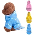 thumbnail image 2 of Frogued Pet Dog Puppy Hooded Raincoat Waterproof Jacket Outdoor Costume Apparel Jumpsuit (Blue,S), 2 of 13