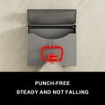 thumbnail image 5 of Wall-Mounted Toilet Paper Holder, Paper Storage Box, No Perforation Design, Modern Bathroom Shelf, For Home/Guest Rooms, Wall-Hanging Tissue Container, Stylish Toilet Paper Storage, Kitchen/, 5 of 5