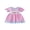 Pink, variant on BemeyourBBs Western Baby Girl Summer Clothes Toddler Baby Girl Cowgirl Outfit Smocked Plaid Dress Boot Cowgirl Hat Embroidered Ruffle Trim Short Sleeve A-line Dress Cute Summer Spring Clothes