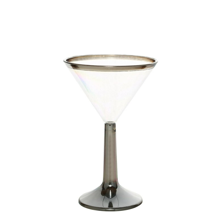 Ace Silver Short Martini Glass