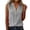 *Gray, variant on VBVC Women's V-Neck Button Down Tank Top,Ladies Sleeveless Ruffled Notch Collar Blouse,Summer Office Work Cami For Women,Black,S-2XL