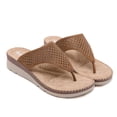 thumbnail image 1 of Sandalias informales a la moda para mujer, chanclas para exteriores, zapatillas de cuña para la playa Wmkox8yii ytu9280, 1 of 9