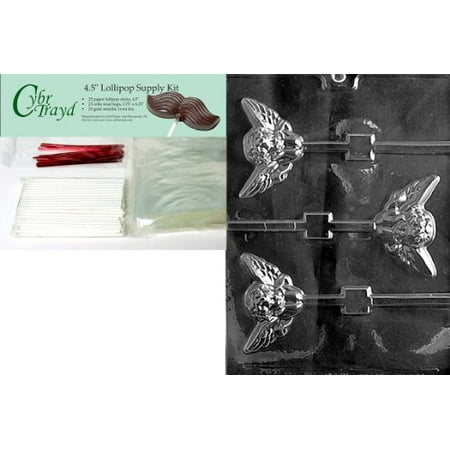 Cybrtrayd 45stk25r V126 Large Cherub Pop Valentine Chocolate Candy