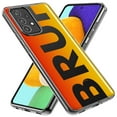 thumbnail image 2 of MUNDAZE Samsung Galaxy A32 Shockproof Clear Hybrid Protective Phone Case Orange Red Clear Funny Text Quote Bruh Cover, 2 of 6