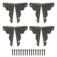 thumbnail image 1 of 4Pcs Vintage Brass Corner Protector 1 Inch Triangle Safety Guards Metal Corner Protector (Oxidized Teal), 1 of 7