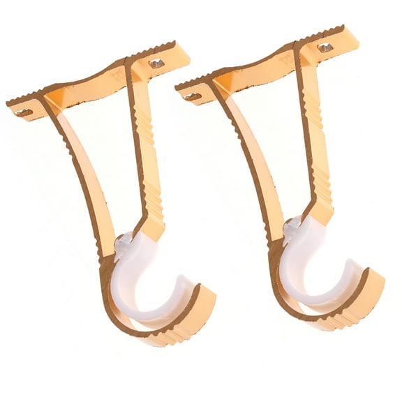 ORDDIART 2-Pack Curtain Rod Brackets for Drapery Rods 25-30mm Diameter, Heavy Duty Wall Mount Support Hardware