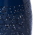 thumbnail image 5 of GDF Studio Riley Indoor/Outdoor Lace Cut 12 Inch Side Table, Dark Blue, 5 of 6