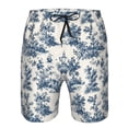 thumbnail image 3 of Fotbe Vintage Floral 1 Trajes de Baño Estampados para Hombre, Shorts de Verano de Secado Rápido, Ropa de Playa, Bañadores-Small, 3 of 6