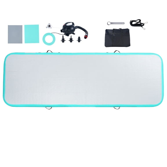 Inflatable Tumbling Mat, 10ft Long 4" Thick Air Track with Electric Pump, Portable Gymnastics Training Mat