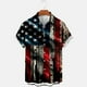 thumbnail image 2 of Camisas de Manga Larga para Hombres Impresas Mezcla de Polialgodón Casual, Blusa con Botón de Cuello para el Trabajo, el Ocio Y las Vacaciones, 2 of 3