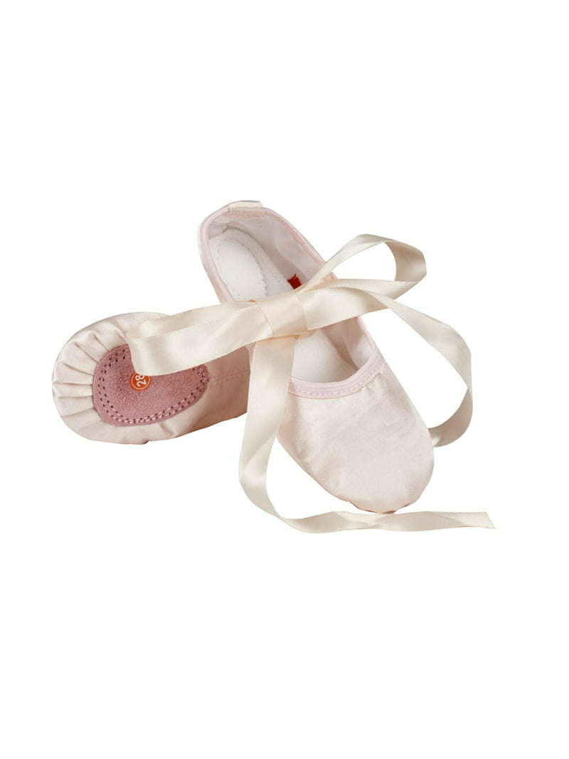 Kiapeise Slipper, Ballet Shoes Flats Split Sole Dance Yoga Flats with Ribbon for Girls Toddler Little Kid Walmart.com
