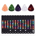 thumbnail image 3 of Amdohai Guitar Fretboard Stickers Colorful Fingerboard Sticker Note Decals for 6 String Acoustic Electric Guitars Beginners Practice Assistant Tool with 5pcs Guitar Picks, 3 of 8