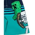 thumbnail image 3 of Minecraft Creeper Steve Skeleton Compression UPF 50+ Swim Trunks Little Kid to Big Kid, 3 of 5