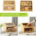 thumbnail image 2 of Farmhouse Bread Box for Kitchen Countertop Bread box Double Layer Bamboo Wooden Extra Large Capacity Bin Kitchen Food Storage Container, 2 of 8