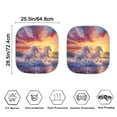 thumbnail image 2 of Garronmavis Aesthetic White Horse 2 PC Stylish Women Car Front Windshield Sunshade ,Universal Fit Anti-UV Vehicle Sun Shade, 2 of 5