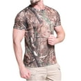 thumbnail image 3 of Nmnitkp Men's UPF 50+ Sun Protection Shirts Swim SPF UV Quick Dry Short Sleeve T-Shirts for Athletic Fishing Training & Camouflage and Solid Color Print Mens Sun Protection Shirts, 3 of 4