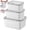 Grey, variant on Gogcaro 3 PCS Fruit Storage Containers for Fridge Food Berry Storage Container Set with Removable Strainer Lid Fruits Container for Fridge BPA-Free Plastic Crisper for Long-Term Freshness, Blue