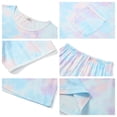 thumbnail image 6 of UVN Pajamas Sets for Women 2 Piece Lounge Set Short Sleeve Tops and Shorts Soft Pj Set Sleepwear Loungewear, 6 of 9