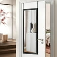 thumbnail image 2 of ZXNYH Over The Door Mirror Full Length Mirror Hanging Over Door or Leaning Against Wall or Mounted On Wall, Door Mirror Full Length Mirror Over The Door, 43"x18", White, No Stand, 2 of 7