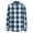 Sky Blue, variant on Xzbqbs Men's Flannel Shirts Casual Button Down Plaid Shirt Long Sleeve Shacket Fashion Lightweight Shirts for Men with Pocket