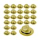 thumbnail image 1 of wonima44 Sureio 24 Pcs Gangster Hat, Plastic Gentlemen Hats, Gangster Costume Hats for Adults 1920s Party Hats, 1 of 1