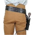 thumbnail image 2 of Western Leather Gun Holster for Revolver - Hand Tooled Cowboy Belt Pistol Holder Fits .22 .38/357 .44/45 Cal 3.5" to 6.5" Barrel, 2 of 5