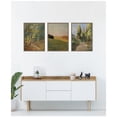 thumbnail image 3 of Kate and Laurel Forest Interior, Evening 1910, and Parklandschaft 3 Piece Framed Canvas Wall Art Set by Nostalgia Prints, Sylvie Walnut Traditional, Landscape Art for Wall Decor, 3 of 8